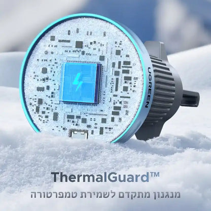 מטען לרכב 25w Magsafe Qi2 שחור Ugreen