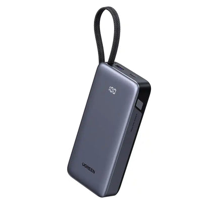 סוללת גיבוי 20000mah 45w עם כבל מובנה שחור Ugreen