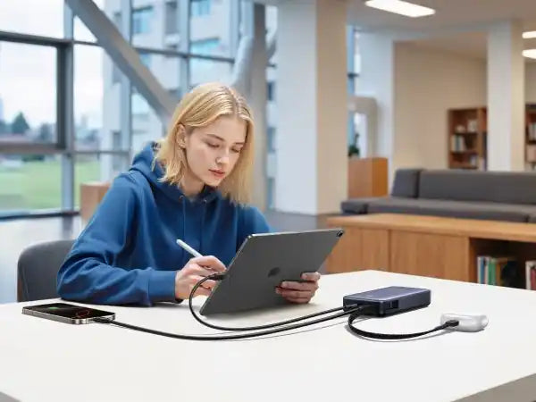 סוללת גיבוי 20000mah 45w עם כבל מובנה שחור Ugreen