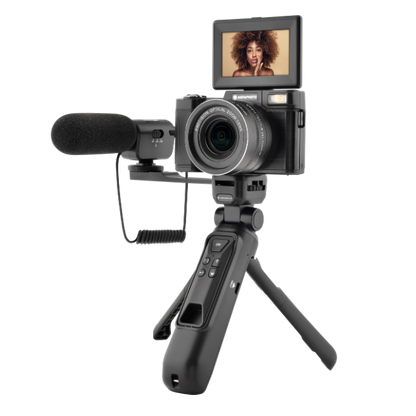 מצלמת וולוגים AGFA Vlogging Kit VLG-4K Optical Zoom x8