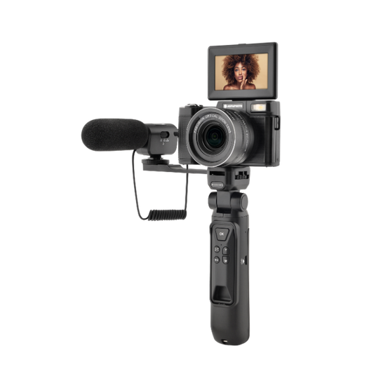 מצלמת וולוגים AGFA Vlogging Kit VLG-4K Optical Zoom x8