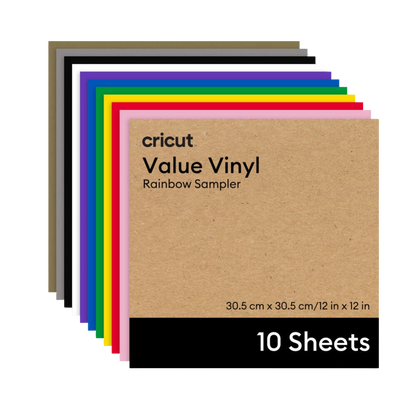 נייר ויניל (10 יח') קבוע - Cricut Value Vinyl Rainbow