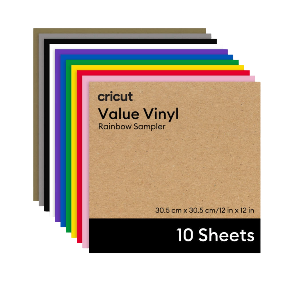 נייר ויניל (10 יח') קבוע - Cricut Value Vinyl Rainbow