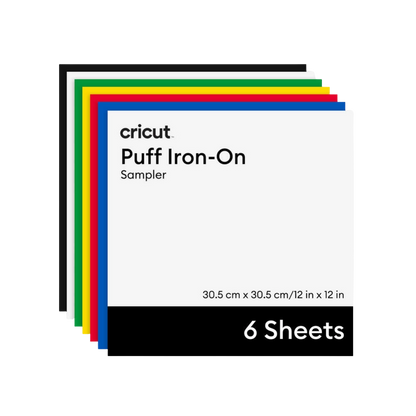 נייר גיהוץ מתנפח (6 יח') Cricut Puff Iron-On Classics