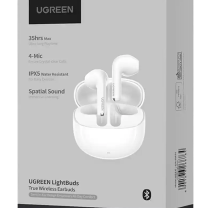 אוזניות אלחוטיות Ugreen Lightsbuds Semi In Ear TWS לבן