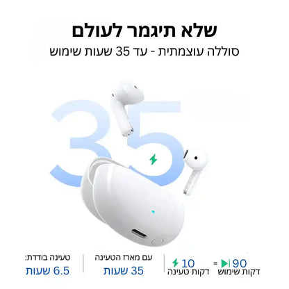 אוזניות אלחוטיות Ugreen Lightsbuds Semi In Ear TWS לבן