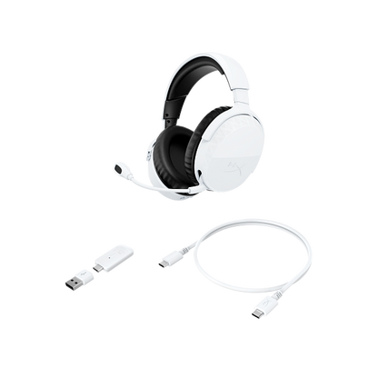 אוזניות גיימינג אלחוטיות HyperX Cloud Stinger 3 PS לבן