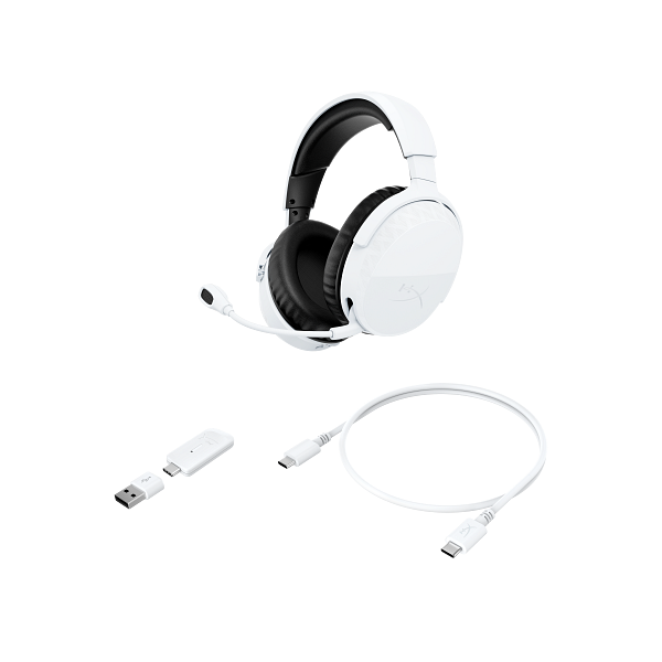 אוזניות גיימינג אלחוטיות HyperX Cloud Stinger 3 PS לבן