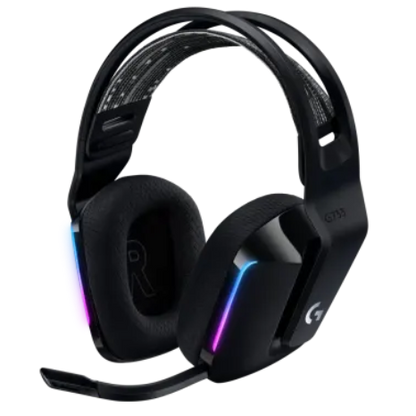 אוזניות גיימינג אלחוטיות Logitech G733 LightSpeed RGB שחור