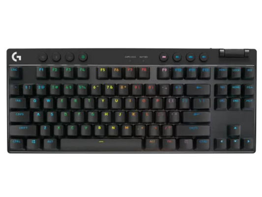 מקלדת גיימינג אלחוטית Logitech G Pro X TKL Lightspeed שחור