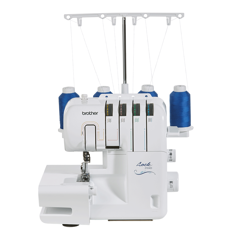 מכונת תפירה Brother 2104D Overlocker-White