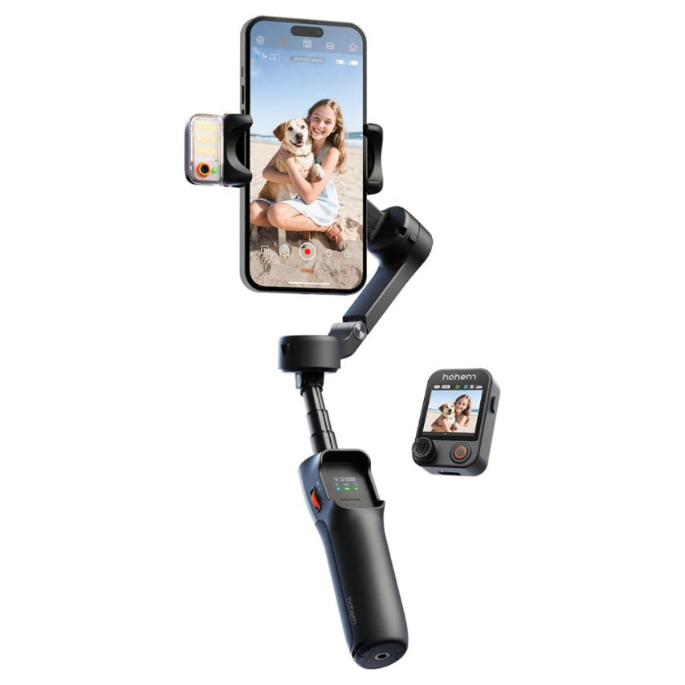 גימבל לסמארטפון Hohem iSteady V3 Ultra עם מעקב AI כולל שלט רחוק