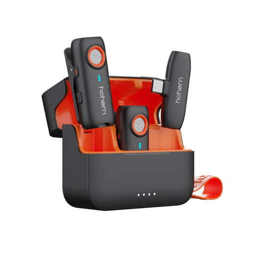 שני מיקרופונים אלחוטיים+Charging Case דגם Hohem MIC-01 KIT 2