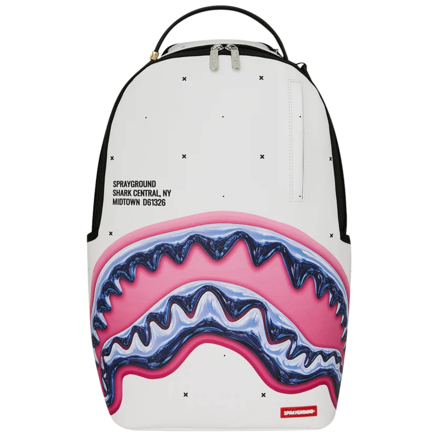 תיק גב Sprayground Shark Central Liquid Chrome