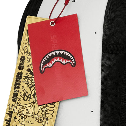 תיק גב Sprayground Shark Central Liquid Chrome