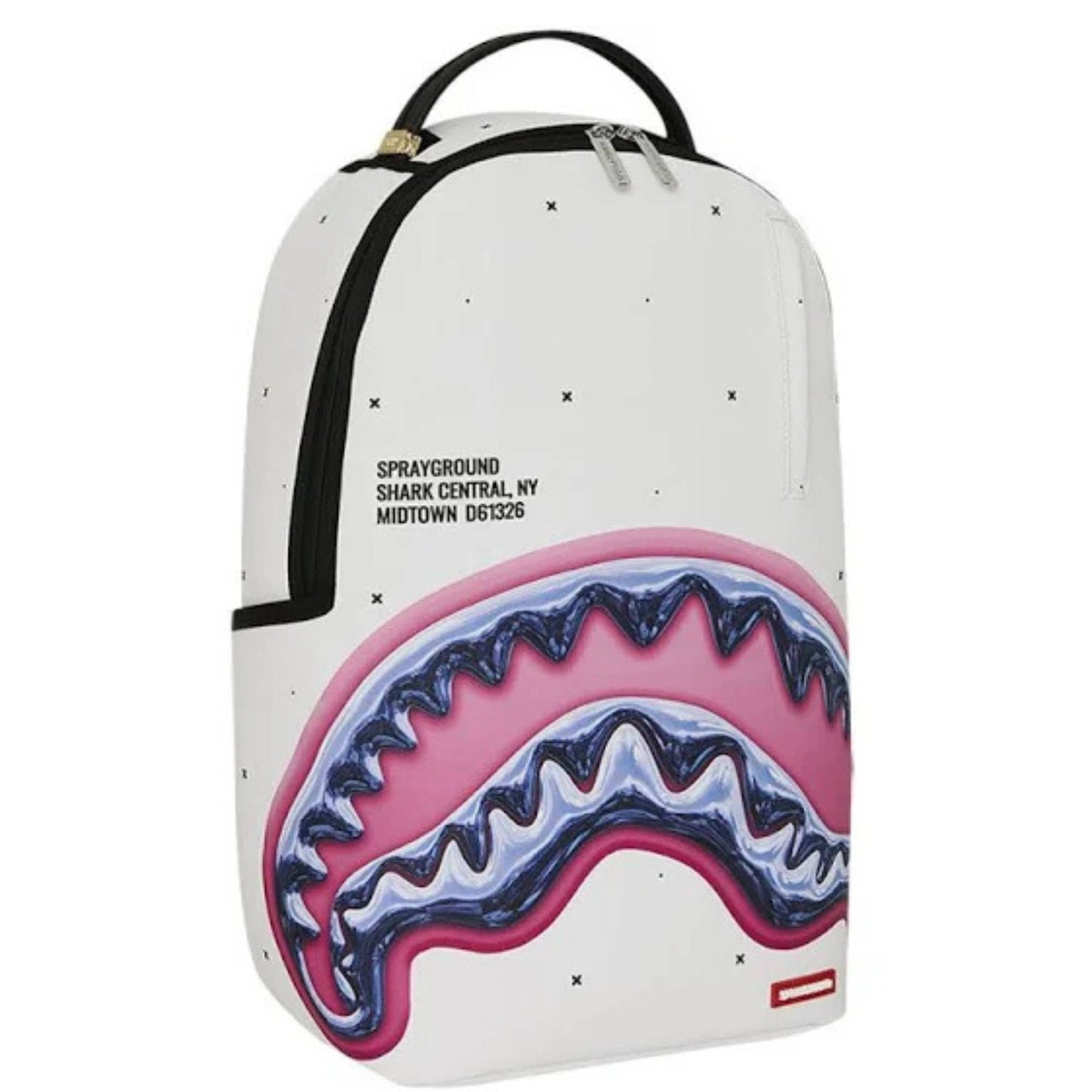 תיק גב Sprayground Shark Central Liquid Chrome