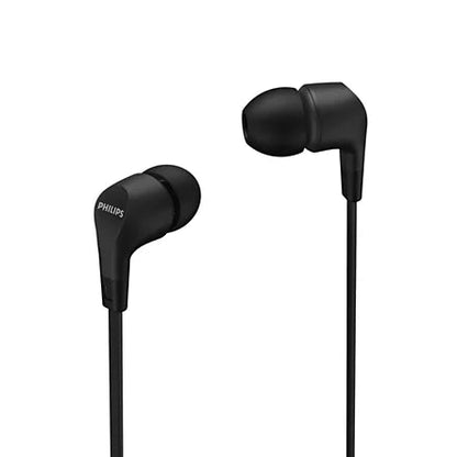 אוזניות חוטיות עם מיקרופון PHILIPS IN EAR 3.5MM שחור