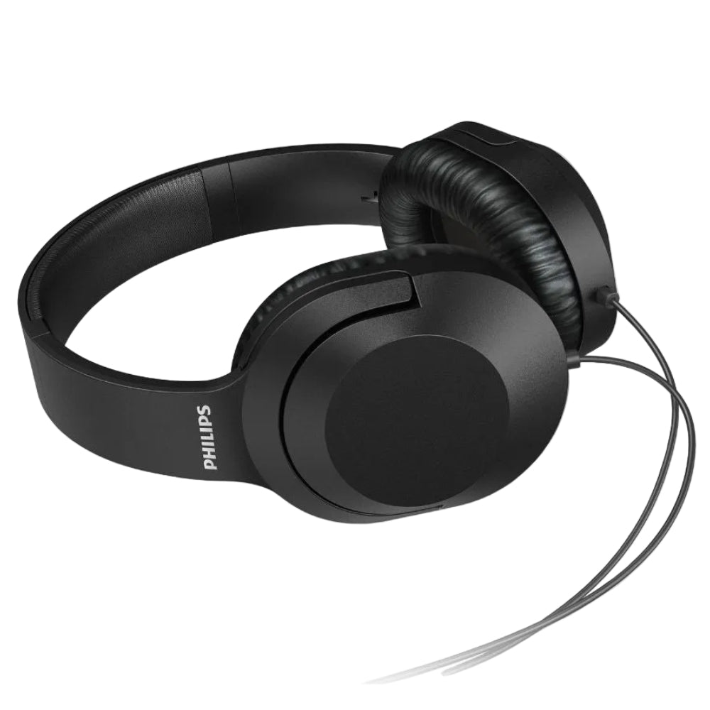 אוזניות קשת חוטיות עם כבל 2 מטר PHILIPS TAH2005BK שחור