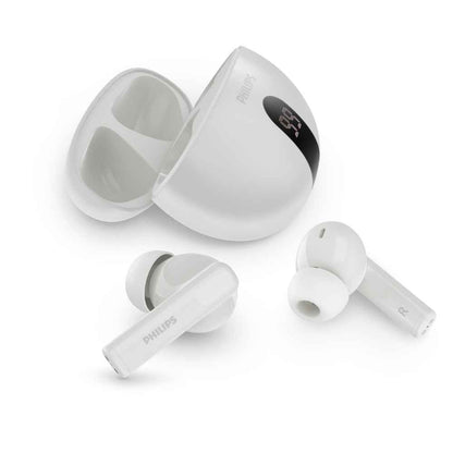 אוזניות אלחוטיות PHILIPS TAT2520BK TWS+ ANC שחור כולל תצוגה