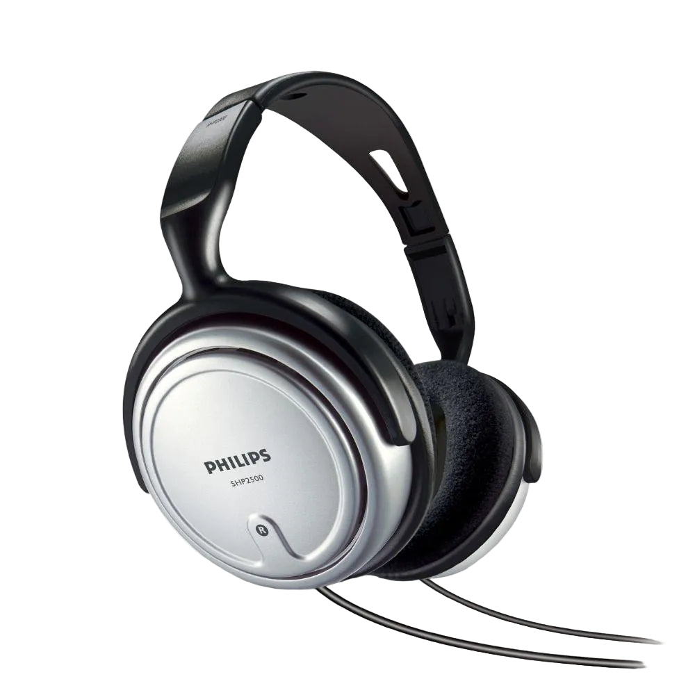 אוזניות קשת לטלויזיה עם כבל 6 מטר PHILIPS SHP2500/10 כסוף