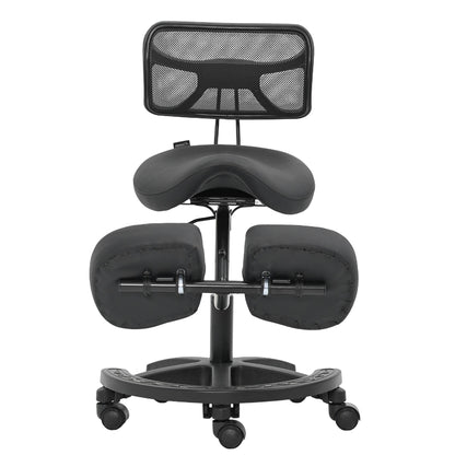 כיסא אוכף +משענת, רגליים וגב Dragon Smart Tech Rider Pro שחור