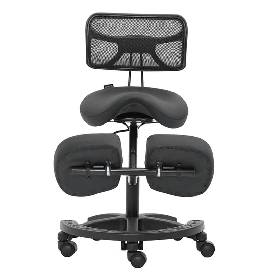 כיסא אוכף +משענת, רגליים וגב Dragon Smart Tech Rider Pro שחור
