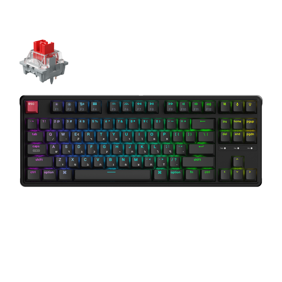 מקלדת גיימינג מכנית חוטית KEYCHRON C3 PRO 8K SWITCH