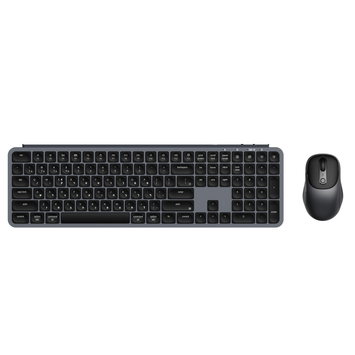 סט מקלדת ועכבר אלחוטי KEYCHRON B6 GREY