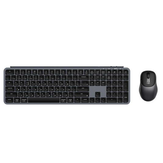 סט מקלדת ועכבר אלחוטי KEYCHRON B6 GREY
