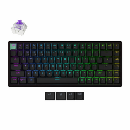 מקלדת גיימינג אלחוטית עם מתגים מגנטיים KEYCHRON K2 BLACK