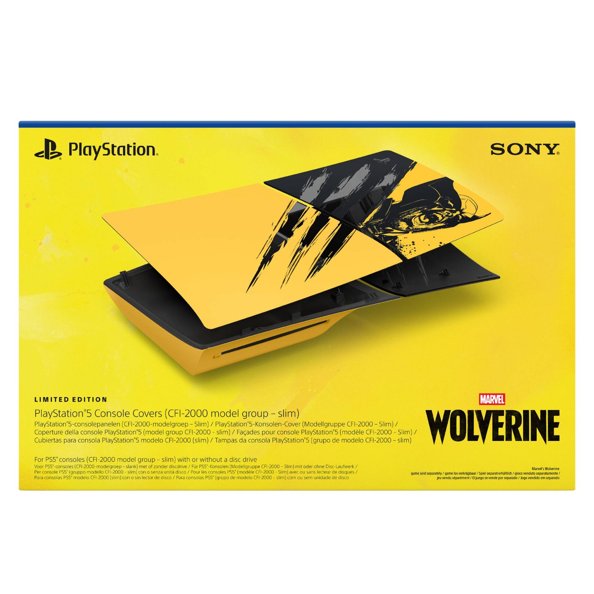 כיסוי PS5 Console Cover Marvel's Wolverine - Battle Yellow