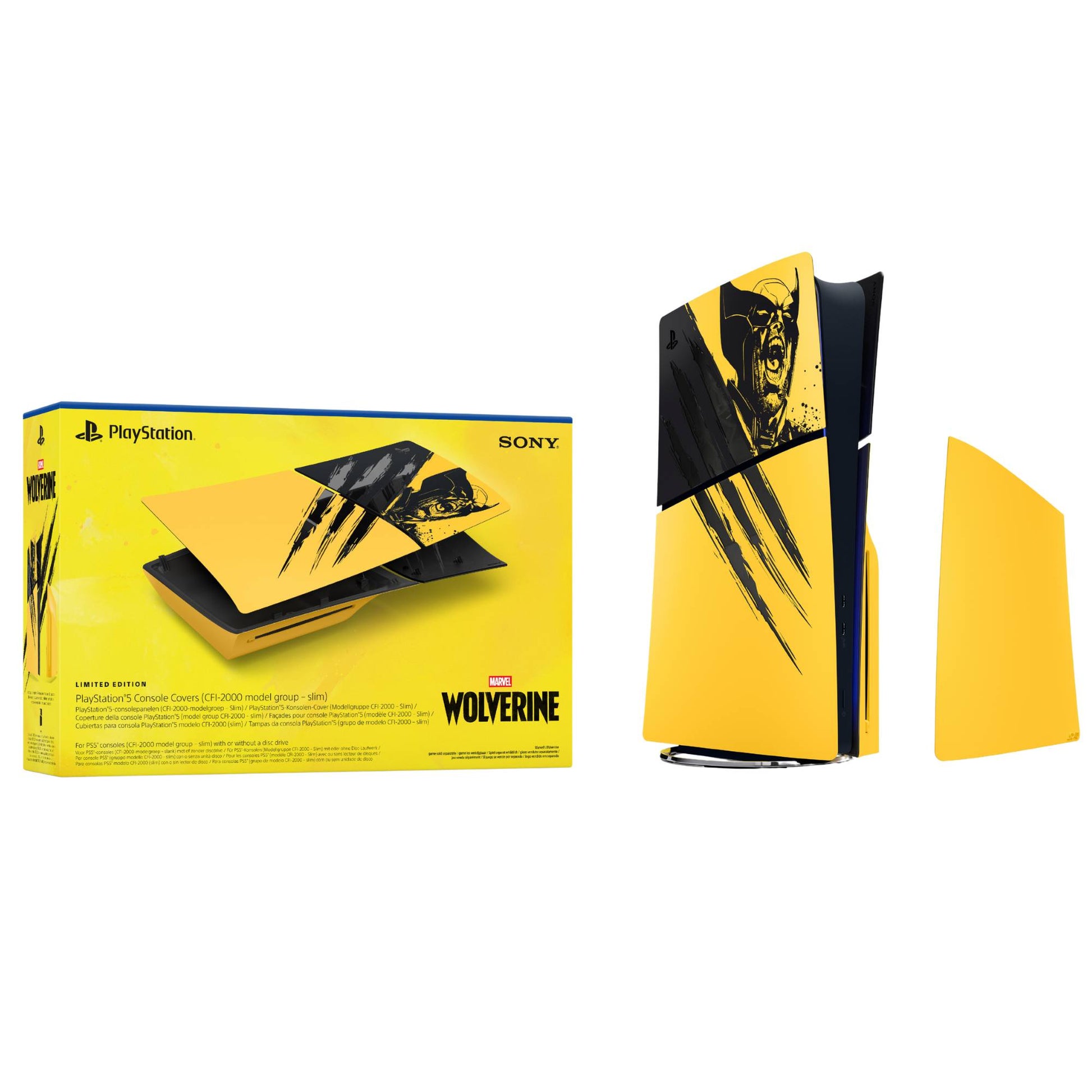 כיסוי PS5 Console Cover Marvel's Wolverine - Battle Yellow