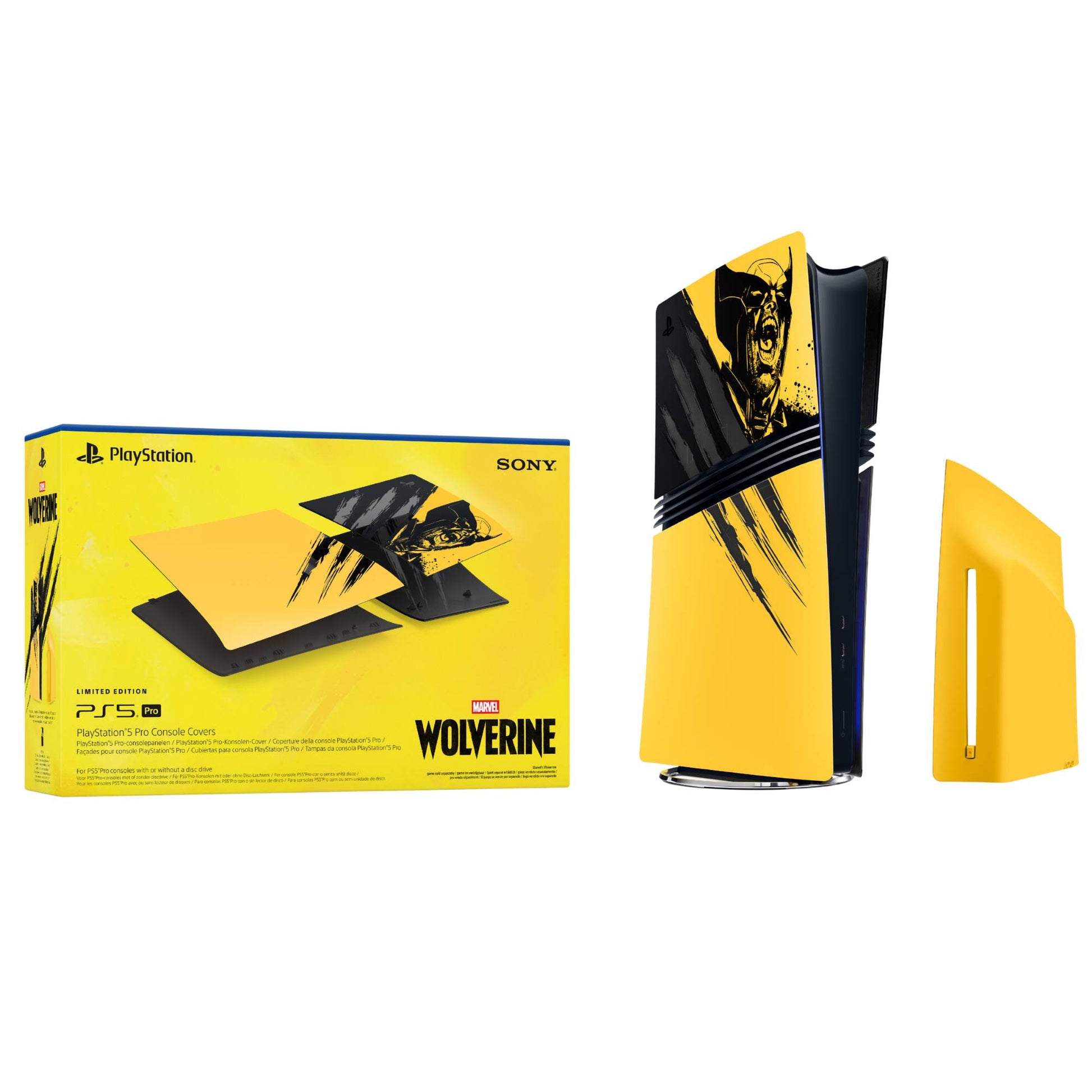כיסוי PS5 PRO Console Cover Marvels Wolverine Battle Yellow