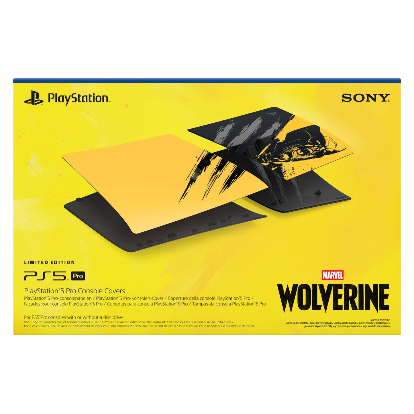 כיסוי PS5 PRO Console Cover Marvels Wolverine Battle Yellow