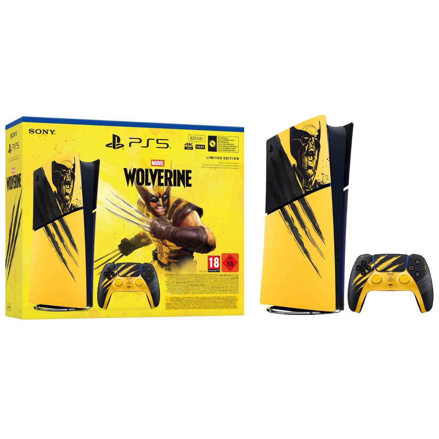 קונסולה PS5 Digital Edition + Marvel's Wolverine LE