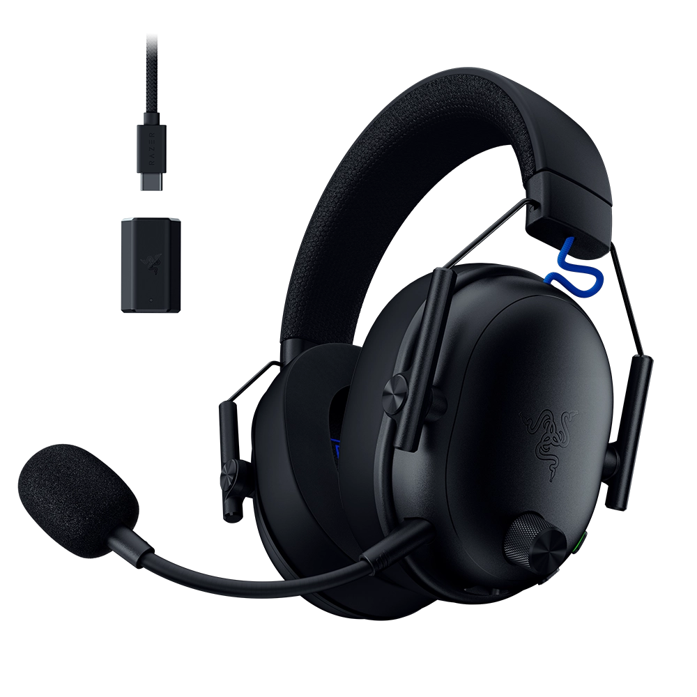 אוזניות גיימינג אלחוטיות שחור Razer Blackshark V3 For PS