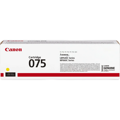 טונר לייזר Canon Toner Cartridge 075 Yellow