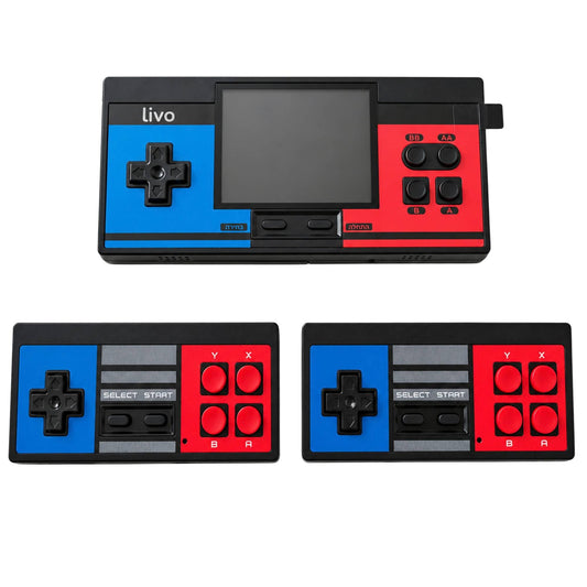 Gameboy משפחתי כולל 2 שלטים עם 348 משחקים Livo