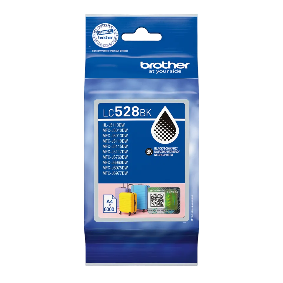 ראש דיו שחור מקורי 6,000 דף BROTHER LC-528BK