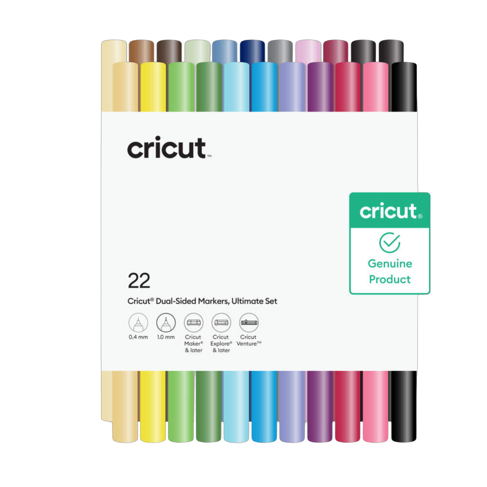סט 22 טושים דו-צדדיים (0.4ממ/1.0ממ) Cricut Ultimate Set
