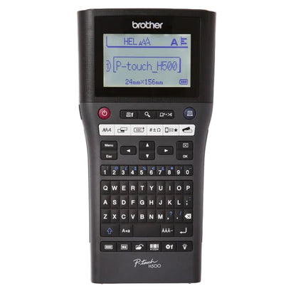 מדפסת תוויות ידנית מקצועית Brother PT-H500 המציעה פתרון סימון רב עוצמה, עמיד ונייד המיועד לעבודה מאומצת בשטח, במחסנים ובמשרדים