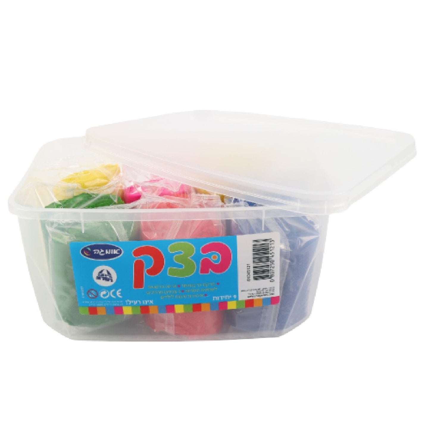 בצק גדול מעורב צבעים- 9 יח'