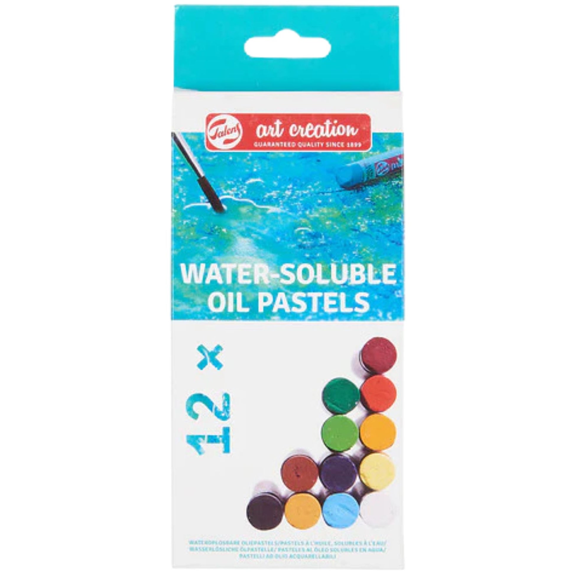 סט 12 גווני פסטל שמן מסיסים במים של Talens Art Creation