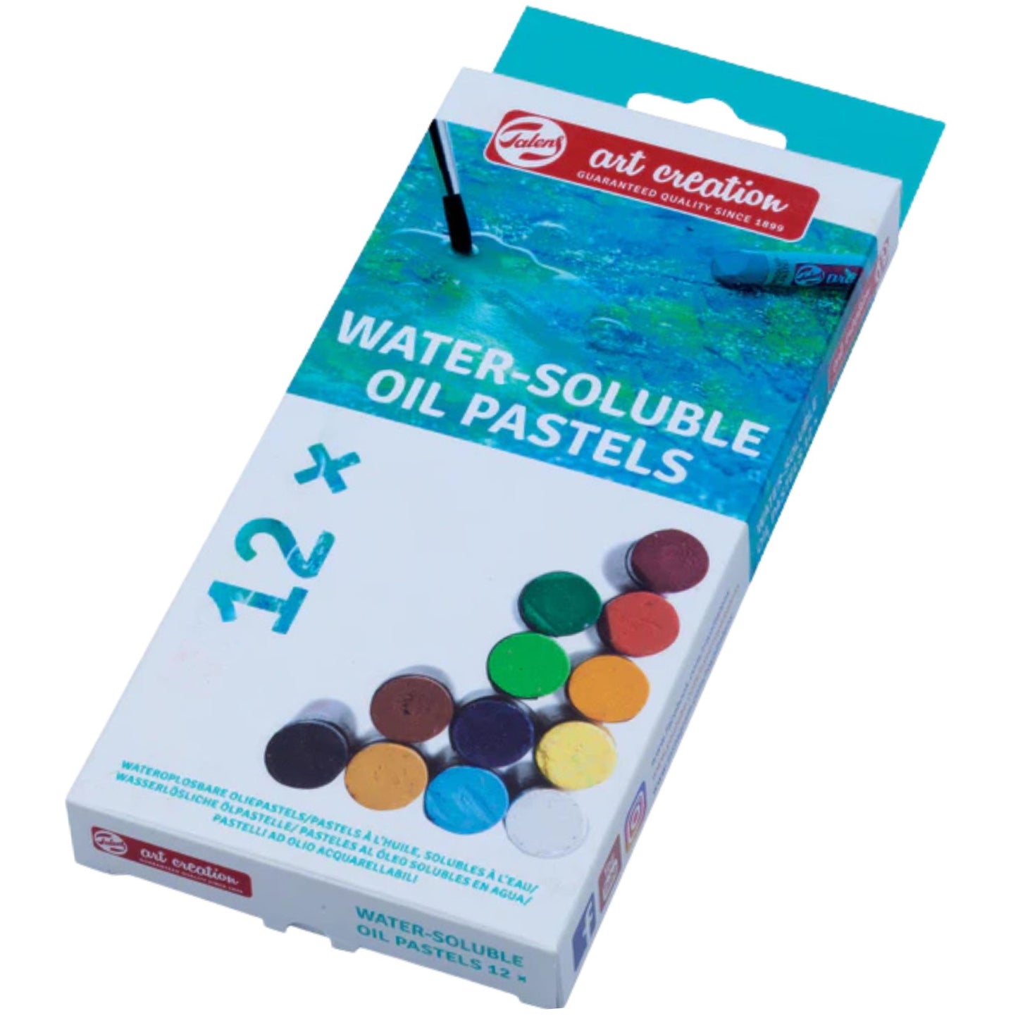 סט 12 גווני פסטל שמן מסיסים במים של Talens Art Creation