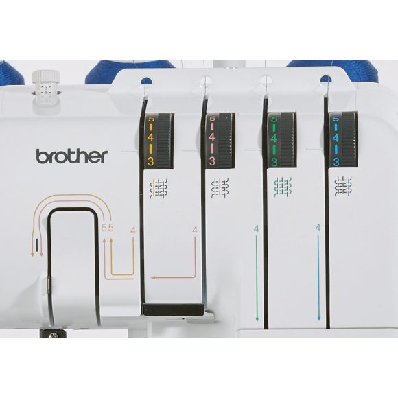 מכונת תפירה Brother 2104D Overlocker-White