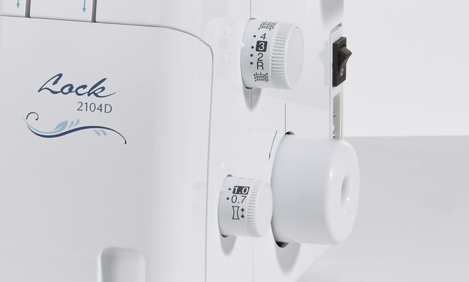 מכונת תפירה Brother 2104D Overlocker-White