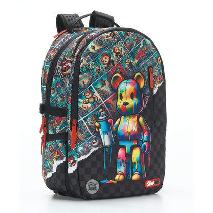 תיק גב 2 ב-1 Street Art Bearbrick