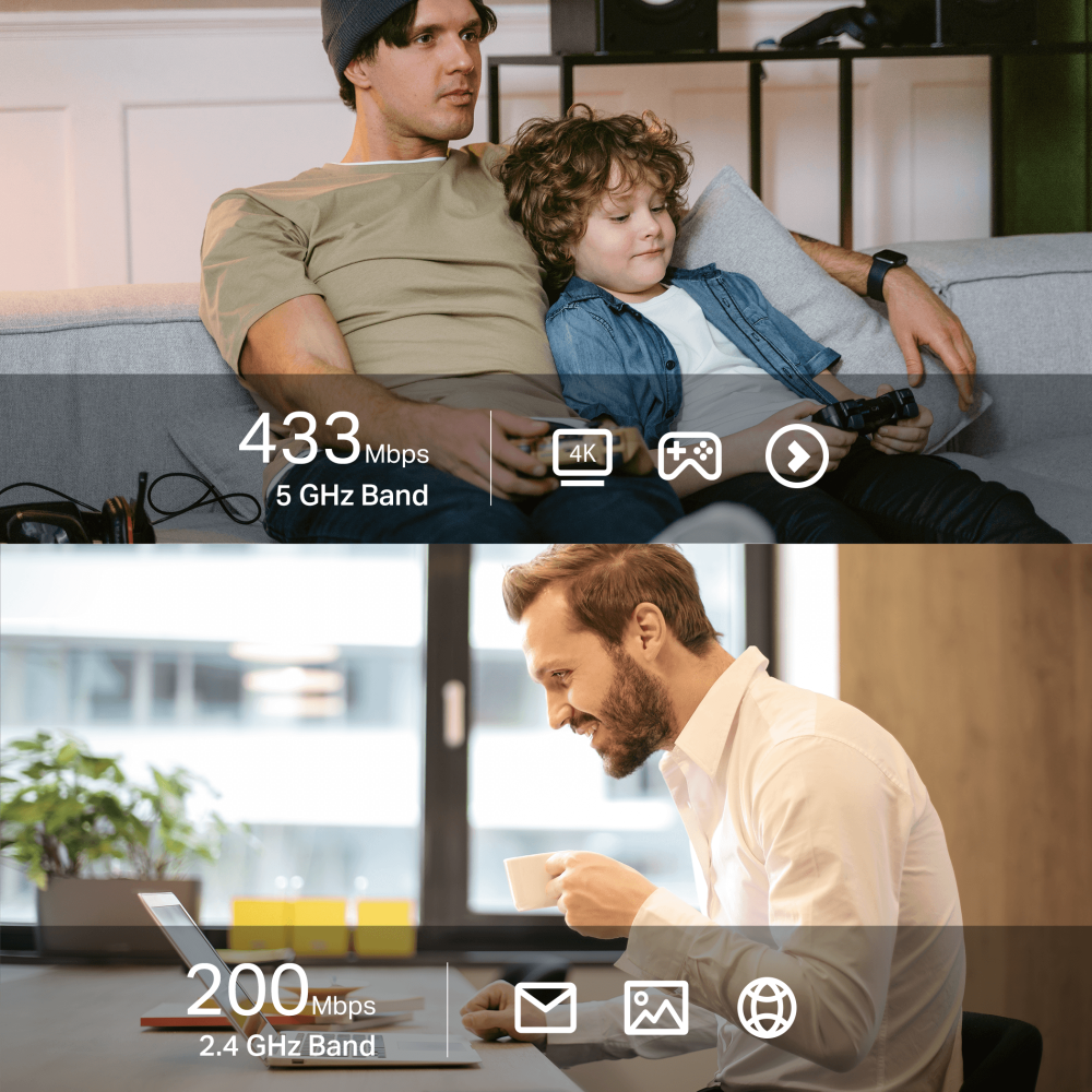 מתאם Archer T2UB Nano AC600 USB TP-Link