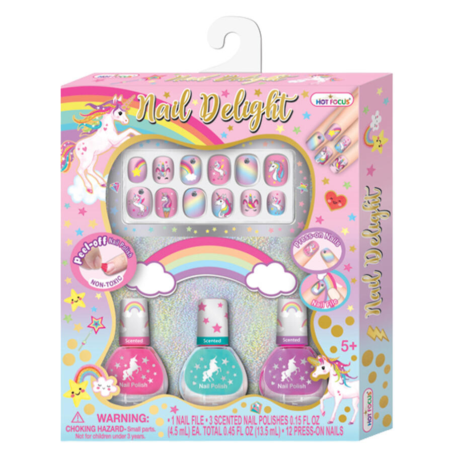 ערכת יצירה ציפורניים Hot Focus Nail Delight Unicorn