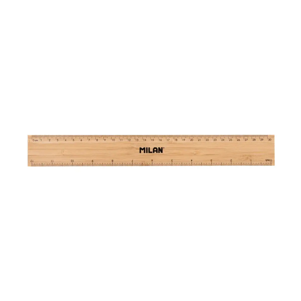 סרגל 30 ס"מ במבוק מעץ Milan Thick bamboo
